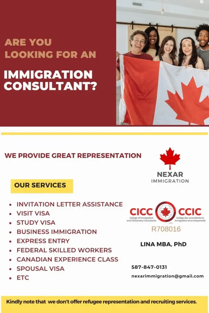 Flyer of Nexar Immigration (4 × 6 in)