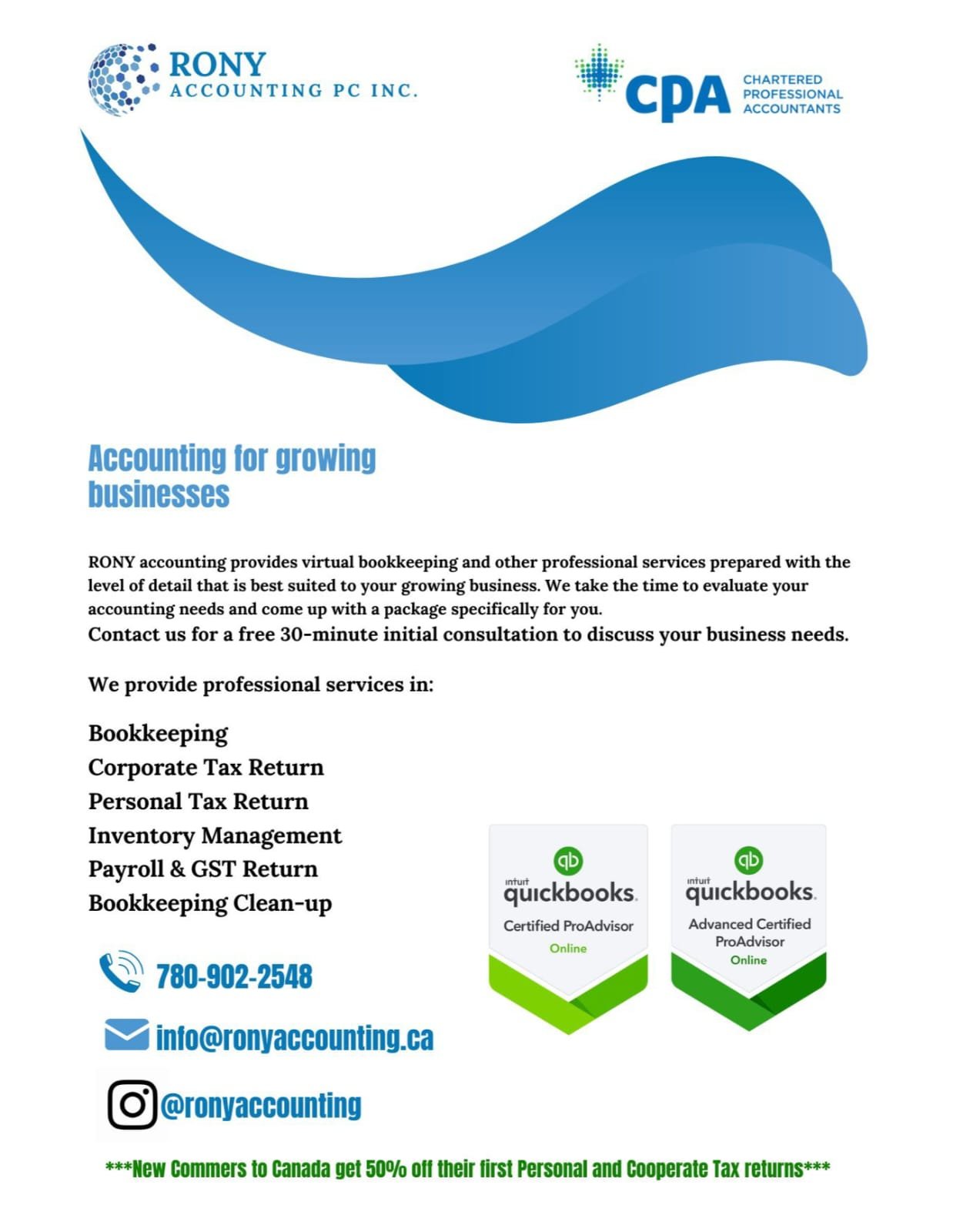Rony Accounting Professional Inc.